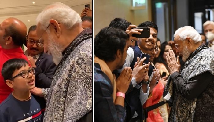 Watch: PM Modi lavishes praises on an Indian-origin boy for singing a patriotic song on his arrival in Berlin ￼