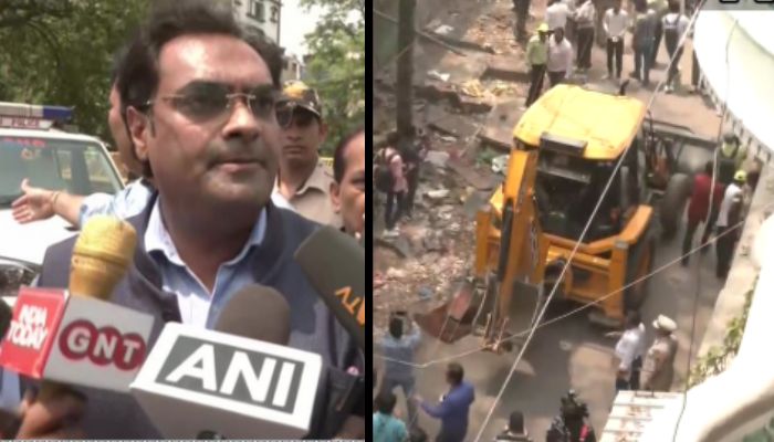 Delhi: AAP MLA Mukesh Ahlawat detained for obstructing anti-encroachment drive in Mangolpuri