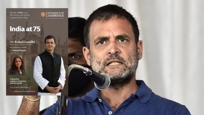 Reality of Rahul Gandhi at 'Cambridge University event': organisers, partner outfit stuffed with Congress leaders, and Oxfam and Amnesty connections