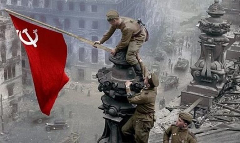 On the 77th anniversary of WWII win, Sitaram Yechury shares iconic picture of raising a Flag at Reichstag, this is how the Soviets doctored it to hide their brutality