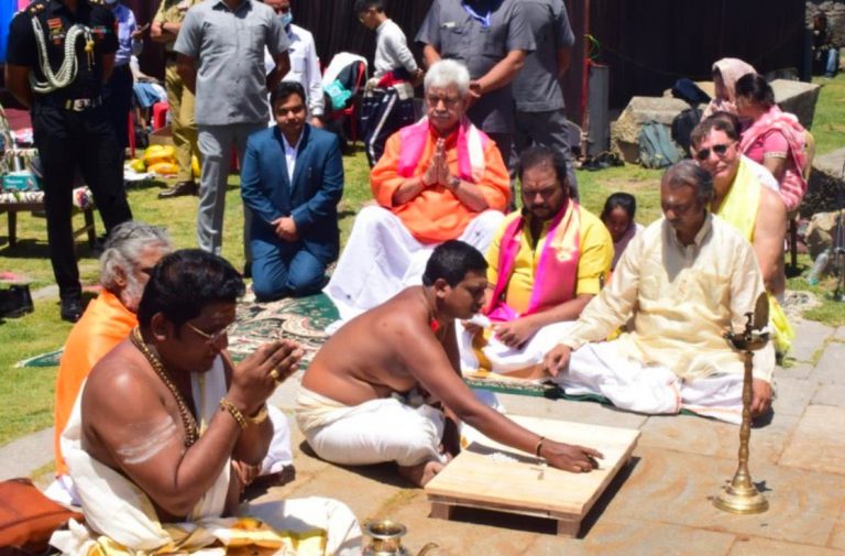 Navgrah Ashtamangalam Pooja back at Martand Sun Temple, the holy temple which was destroyed by Sikandar Butshikan over 600 years ago