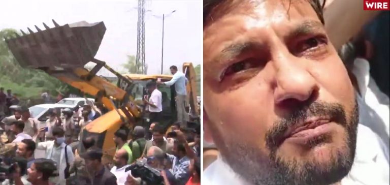 Watch: Man talks drivel during Shaheen Bagh demolition drive with the help of TheWire, says ‘Muslim minds being demolished’