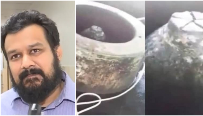 Vishnu Jain says Muslim side drilled a hole, made cement structure on Shivling to pass it off as a fountain