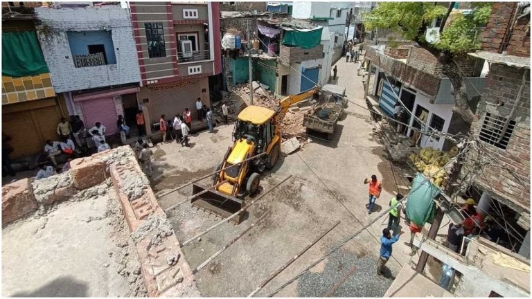 Madhya Pradesh: Bulldozer runs on illegal houses of Farhan, Junaid, Sohail, and others who attacked a Dalit groom’s wedding procession