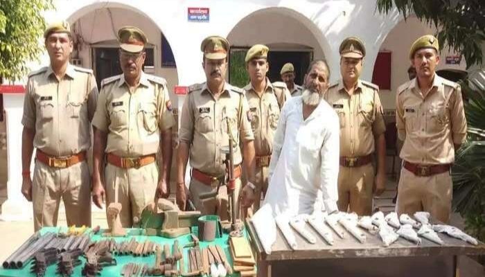Uttar Pradesh: Illegal arms factory run near Idgah by father-son duo busted in Saharanpur, son Naeem absconding