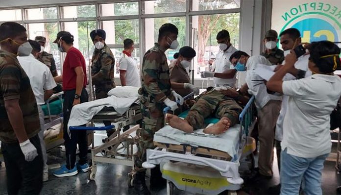 Indian Army Soldiers getting treatment at Western Command Hospital
