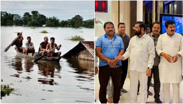 Rebel Shiv Sena MLAs donate Rs 51 lakhs to the Assam CM's relief fund