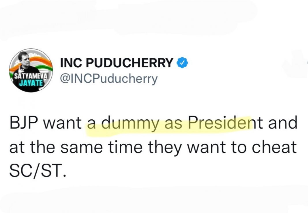 Left Draupadi Murmu