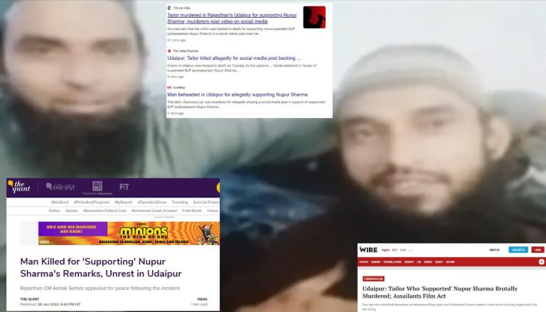 Media outfits ‘secularise’ the brutal killing of Kanhaiya Lal after Islamists behead him over his post supporting Nupur Sharma