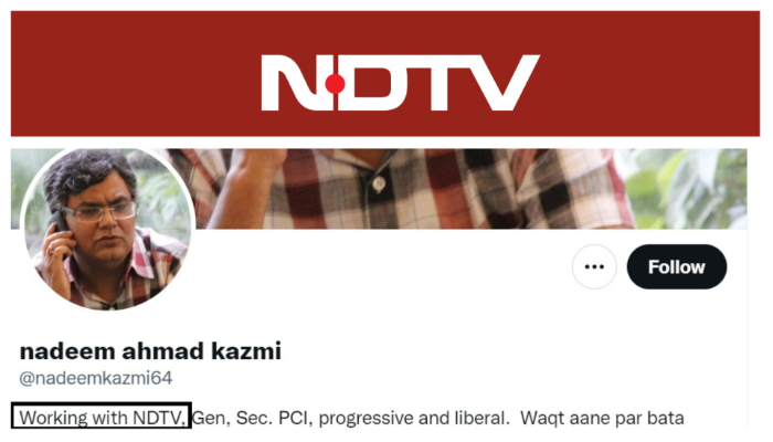 Journalist mocks Shiv Sena leader Eknath Shinde, when pointed out that he works for NDTV, he starts airing the propaganda channel’s dirty laundry
