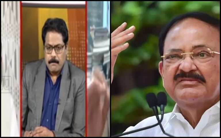 Venkaiah Naidu not being NDA’s President candidate becomes excuse for Telugu channel to ask for secession of South India: Delusions, lies, desh-droh