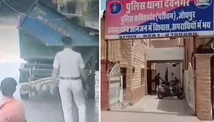Rajasthan: Jodhpur Police use a garbage van to transport a dead body to the hospital