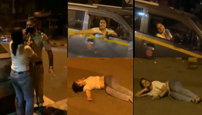 drunk woman creates fiasco in Mumbai