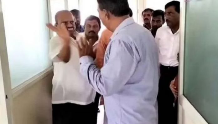 JDS MLA slaps college principal in full public view. Watch video