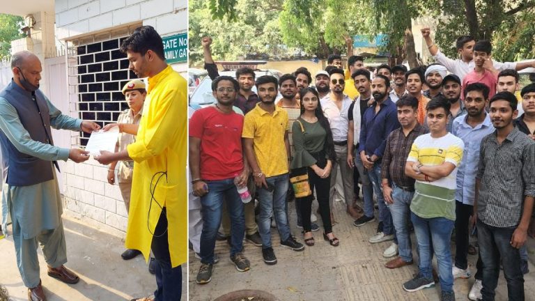 Delhi: Hindu group protests outside Pakistan High Commission over decapitation of a newborn Hindu child in Sindh