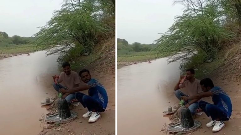 Chandigarh: Complaint filed after video of youths desecrating Shivling goes viral, Bajrang Dal demands action after they poured beer on Shivling