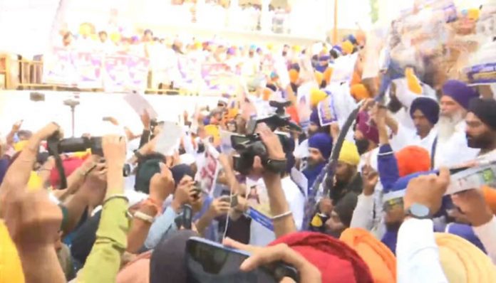 Pro Khalistan slogans raised in Golden Temple