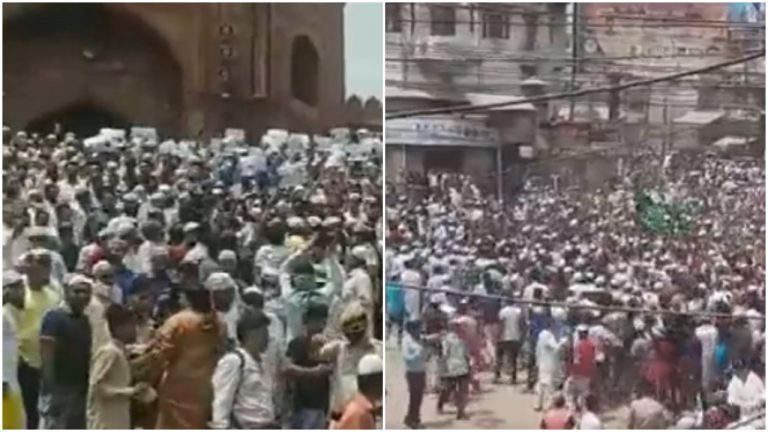 Islamists continue to target Nupur Sharma for comment on Prophet Muhammad, launch massive protests at Delhi’s Jama Masjid, UP’s Saharanpur demanding her arrest