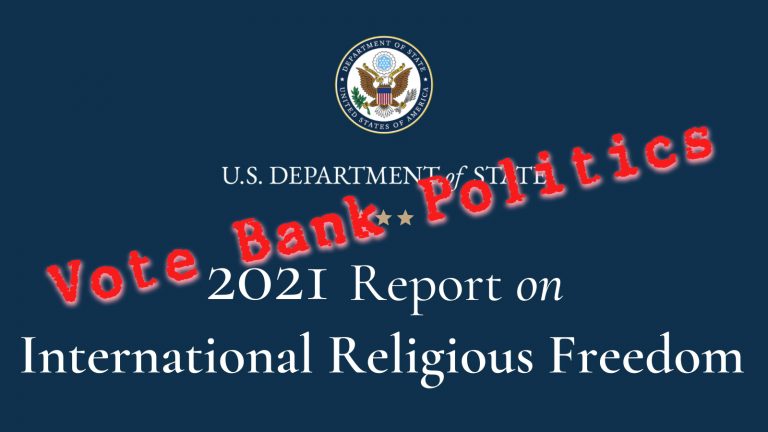 India accuses US of playing vote bank politics in international relations with its International Religious Freedom report