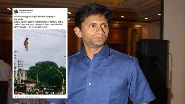Ex-cricketer Venkatesh Prasad calls out whataboutery of those justifying the hanging of Nupur Sharma’s effigy outside Belgavi mosque