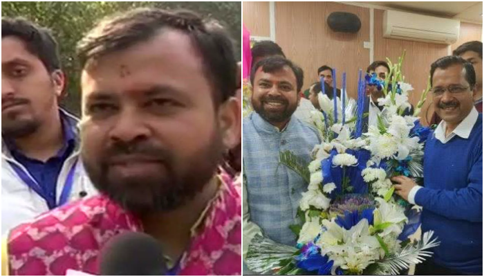 AAP MLA Akhilesh Tripathi attacks and injures 2 persons with a brick for complaining about sewer problem, booked for assault
