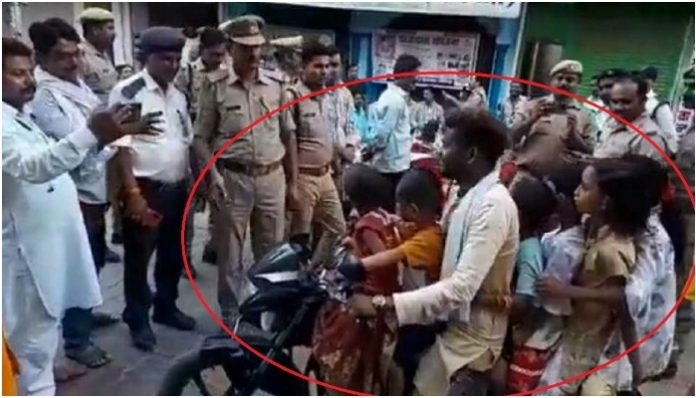 Uttar Pradesh: Man rides 6 children to eat ice-cream on a single motorbike, video viral