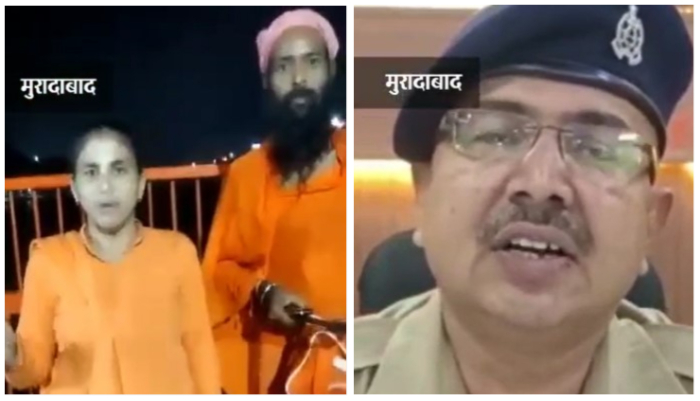 Leftover meat and bones thrown at Juna Akhara Sadhus after calling them “Bulldozer Baba”, police arrest Nusrat, claim he is mentally challenged