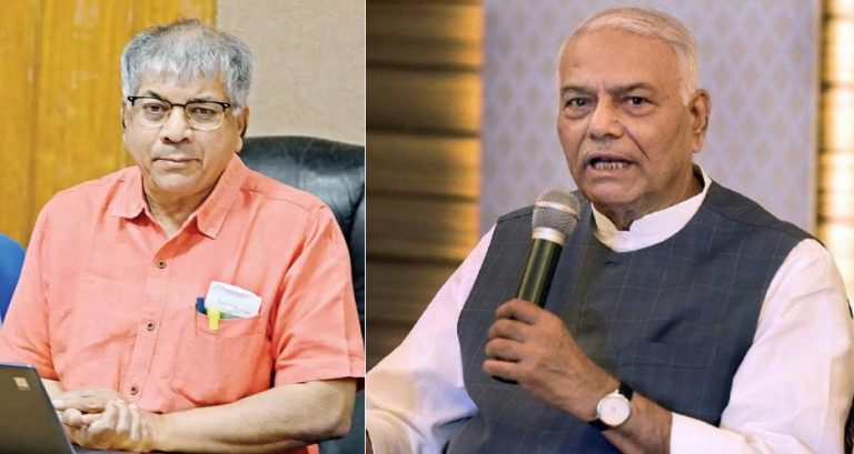 B R Ambedkar’s grandson Prakash Ambedkar requests Yashwant Sinha to withdraw from presidential election