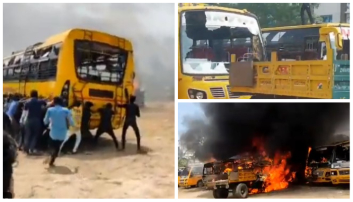 Principal and 4 others sent to jail, police van and school buses gutted in fire as people outrage over the death of TN student: All we know so far