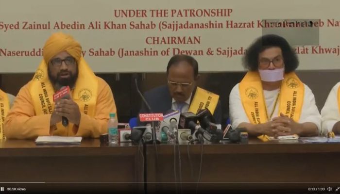 ‘We can’t be mute spectators to communal tensions in the country’: NSA Ajit Doval at interfaith peace meeting with Sufi clerics