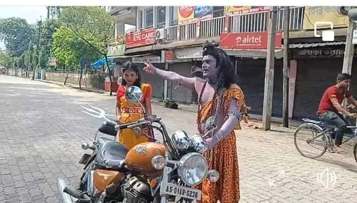 Assam: Actor takes money to dress as Lord Shiva and protest against Modi govt in street play, arrested after complaint filed