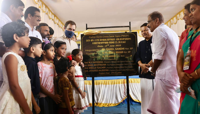 Netizens surprised as Congress credits Modi govt-led PMGSY scheme for development work in Rahul Gandhi’s constituency Wayanad