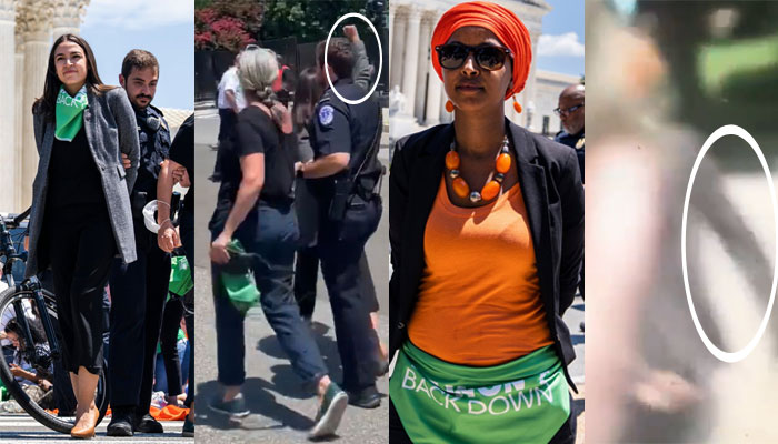 USA: Democrats Ilhan Omar and AOC fake being ‘handcuffed’ over abortion protests, netizens call out their bluff