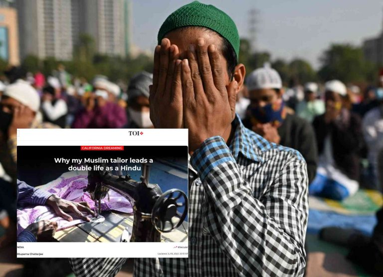 Times of India columnist romanticises ‘Muslim tailors’ hiding their religious identity, what gives?