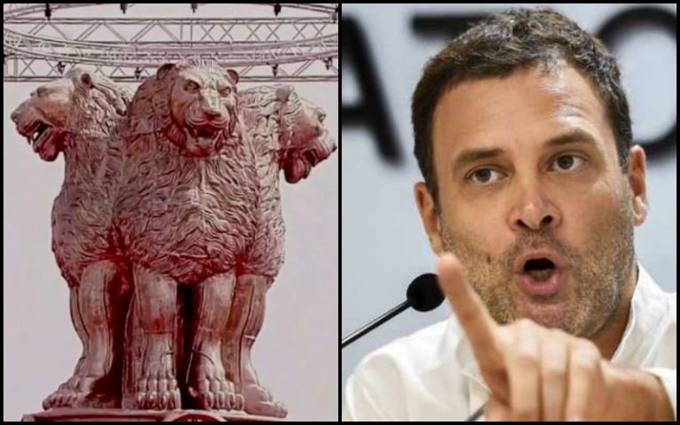 Statue of the lion with claws: A dystopian world where Rahul Gandhi is the Prime Minister