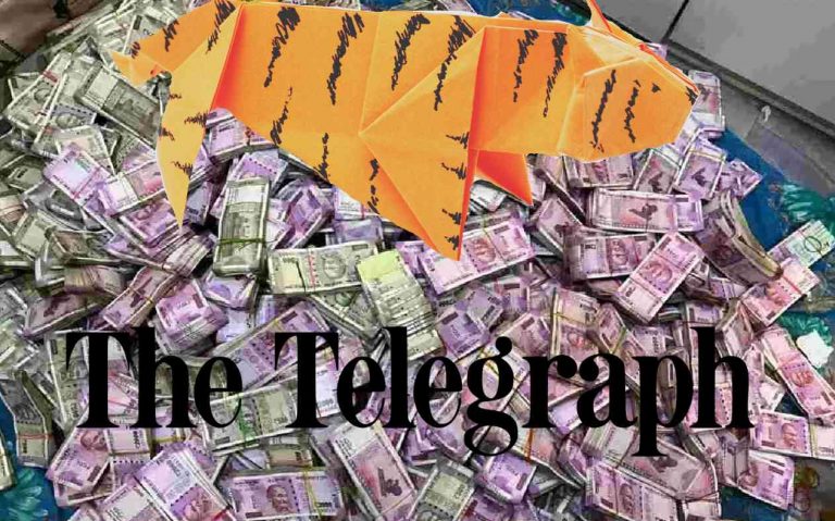 Paper-tigers of Bengal: The Telegraph maintains strategic silence over obscene amount of cash recovered from TMC minister’s aide