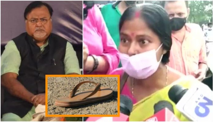 Bengal cash scam: Furious woman hurls 'chappal' at Partha Chatterjee