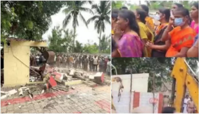 Coimbatore Corporation stops temple demolition as devotees, Hindu organisations severely protest
