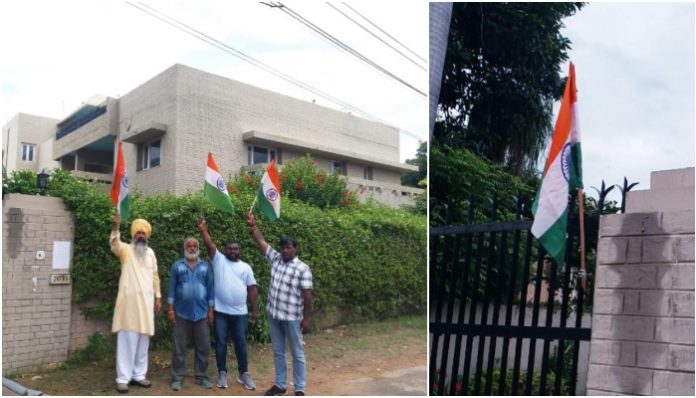 Chandigarh: Tricolour displayed at SFJ's Gurpatwant Pannu’s house