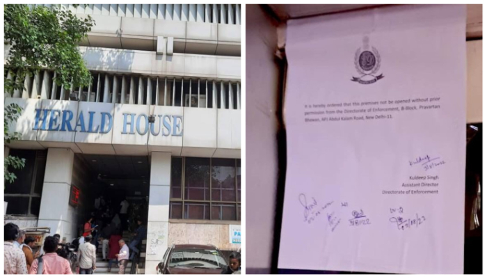 Enforcement Directorate seals National Herald office, instructs premises not to be opened without prior permission