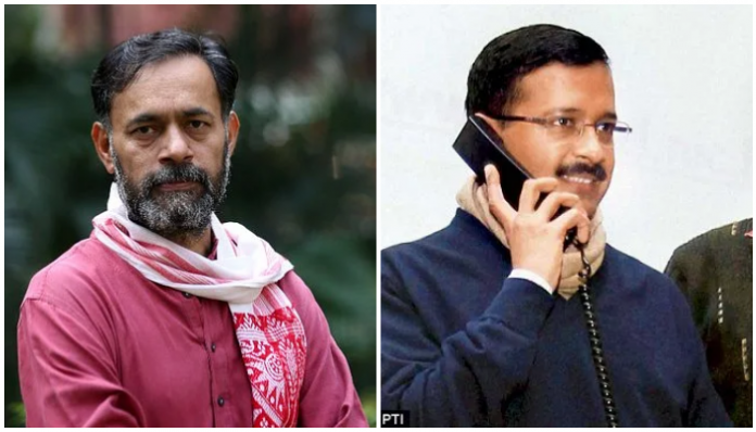 Yogendra Yadav says Kejriwal makes fake calls to his own MLAs in the name of BJP to blackmail them