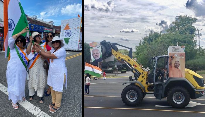 Indians in America take out rally to celebrate Independence Day, ‘Baba ka bulldozer’ also makes an appearance leaving Islamists at IAMC fuming