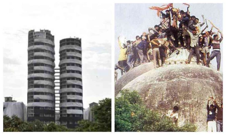 Twitter finds meme opportunity even in Supertech Twin Tower demolition, and some of those are, umm, dark