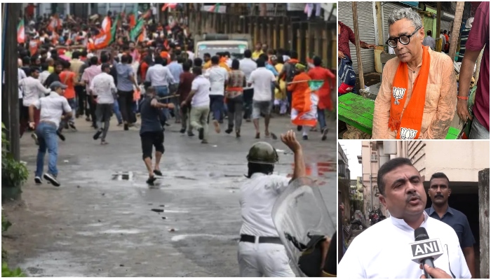 West Bengal: BJP leaders Suvendu Adhikari and Locket Chatterjee detained amid ‘Nabanna Cholo’ march, police lathi-charged and arrested BJP workers