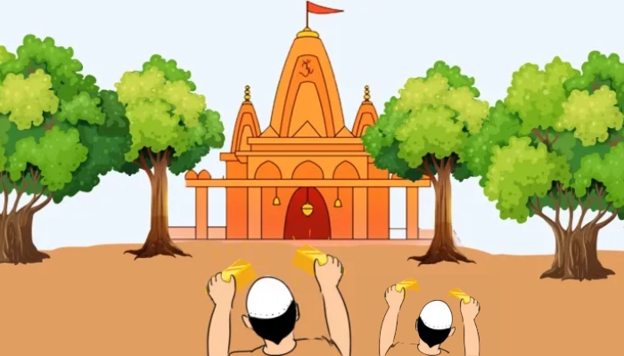 UP: Nimaj and Gulfam damage Hindu temple in Agra and issue death threats to the priest, booked