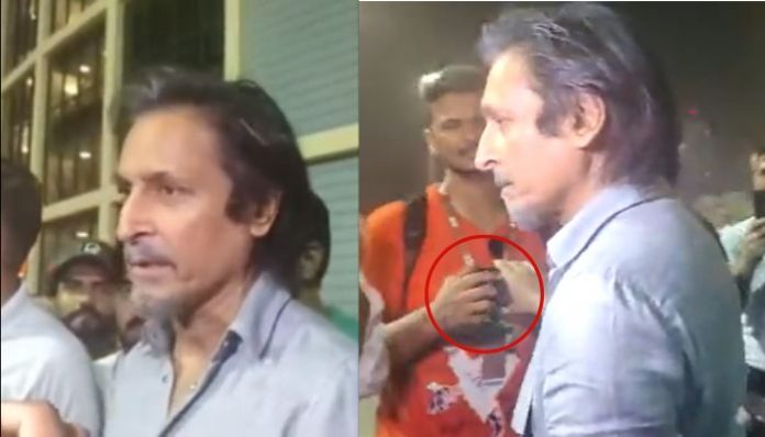 Asia Cup: 'Frustrated' Ramiz Raza tries to snatch phone of Indian reporter