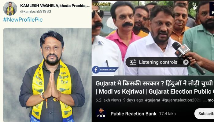 AAP using party workers disguised as common people to claim that public wants a change of government in Gujarat, alleges journalist