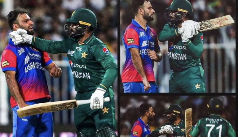 Afghan cricket fans demand ban on Pakistani cricketer Asif Ali for threatening Afghan bowler with his bat