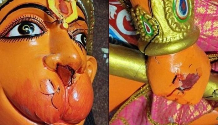 Hanuman idol vandalised in Ranchi by Rameez Ahmed