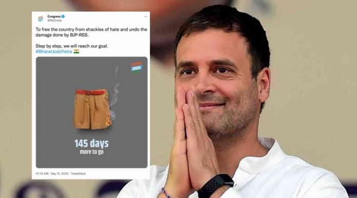 Rahul Gandhi's Bharat Jodo Yatra wants to set 'Sanghis' on fire